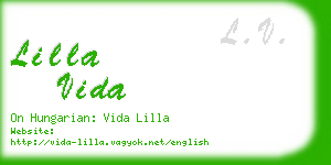 lilla vida business card